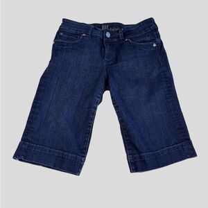 Kut From The Kloth Womens 6 Bermuda Denim Shorts Jean Casual Dark Pedal Pusher
